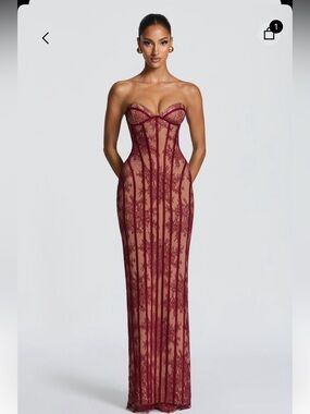 BABYBOO Sian Lace Maxi Dress Large